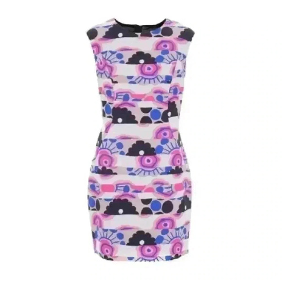 Milly Mixed Printed Sheath Dress Size 4 - Picture 2 of 10